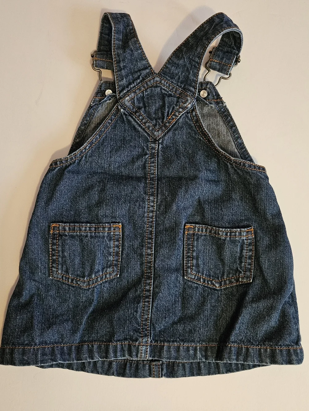 Denim Skirt Overalls Flower Decal 18M